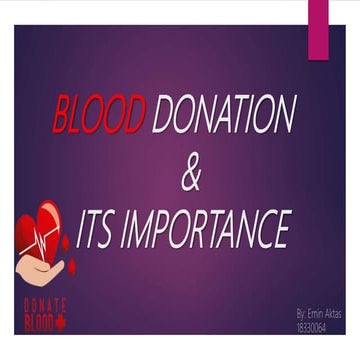 Blood donation