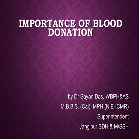Blood donation