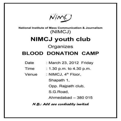 Blood Donation Camp