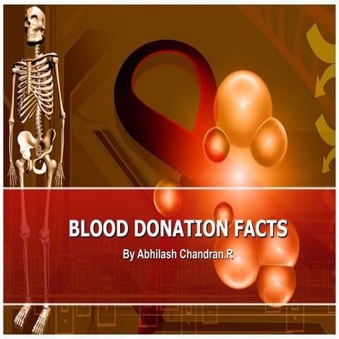 Blood donation facts