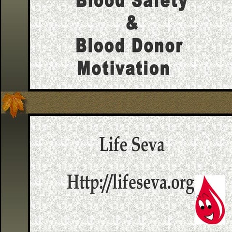 Blood donation facts
