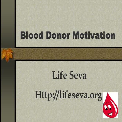Blood donation facts