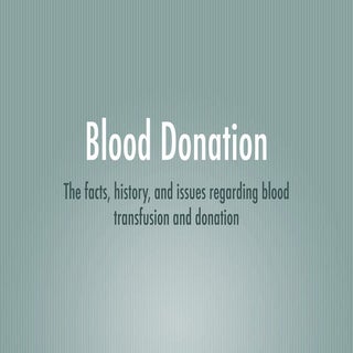 Blood donation powerpoint
