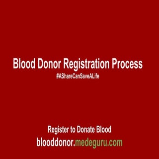 Blood donation registration Form
