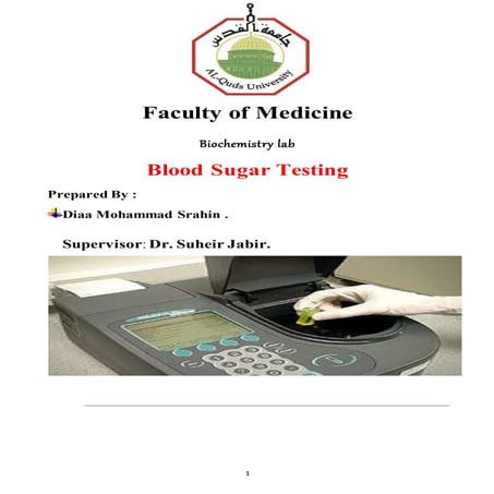 Blood glucose testing