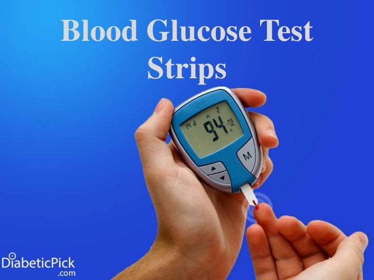 Blood glucose test strips