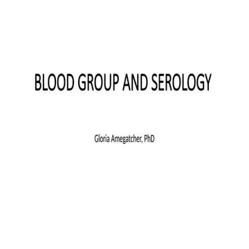Blood group in introduction to hematology