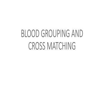 Blood Grouping