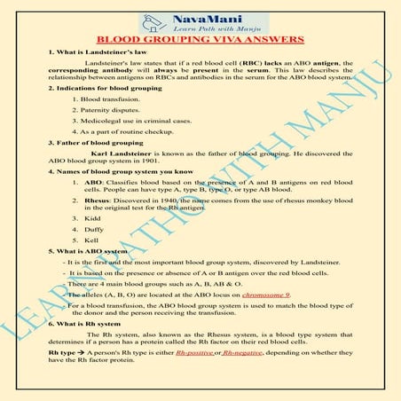 Blood grouping viva answers            .pdf