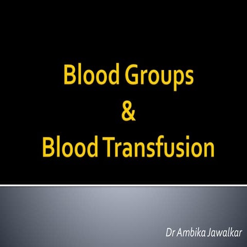 Blood groups