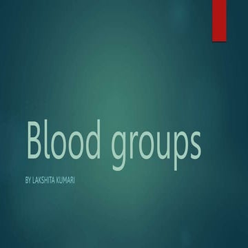 Blood groups PPT - Lakshita Kumari.pptx