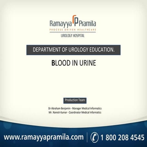 Blood in urine