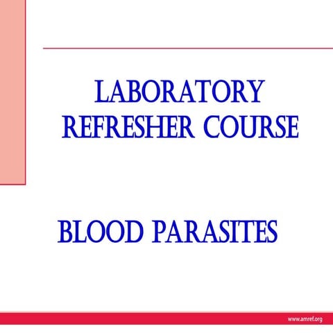 Laboratory diagnosis of malarial parasite | PPT