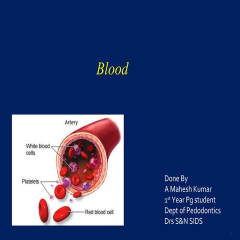 Blood physiology seminar