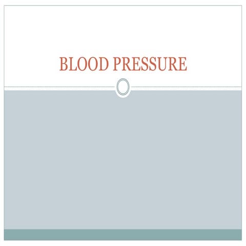 Blood pressure