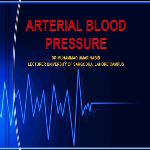 Blood pressure and regulation
