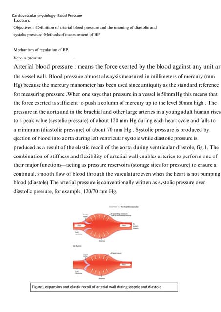 Regulation of blood pressure | PPTX