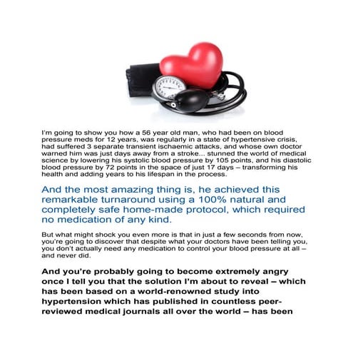 Blood pressure protocol | PDF