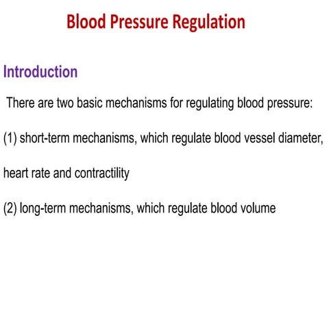 Regulation of arterial blood pressure (The Guyton and Hall Physiology ...