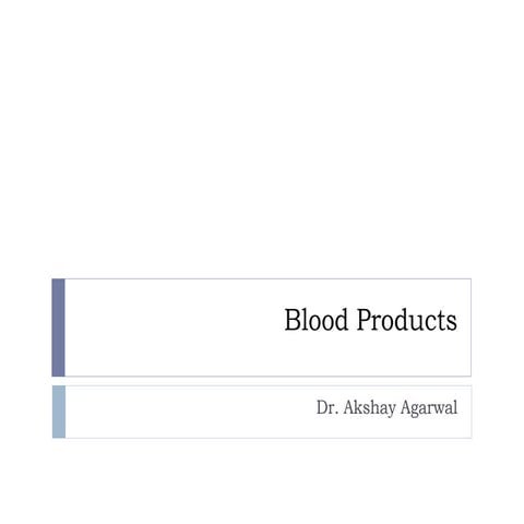Blood products separation and quality control
