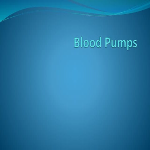 Blood pumps