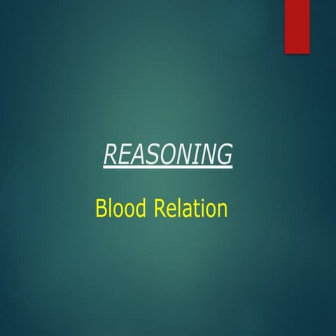 Blood Relation Aptitude questions and solustions