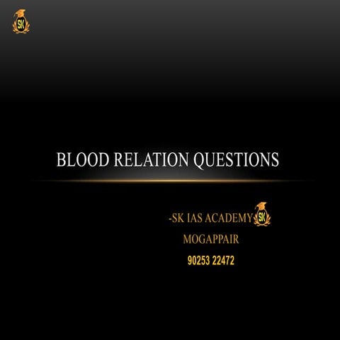 Blood relation questions           .pptx