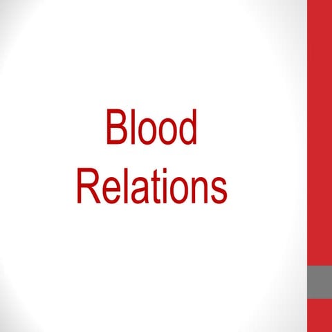 Blood relations