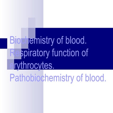 Blood respiratory function & jaundice