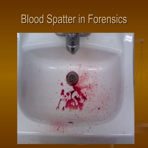 Blood spatter