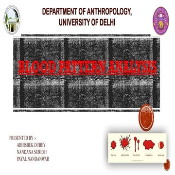Blood stain pattern analysis | PPT