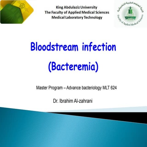 Blood stream infections | PPT