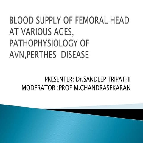Blood supply of femoral head at various ages
