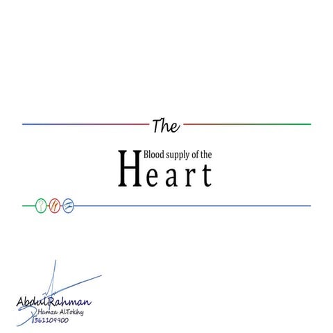 Blood supply of the heart
