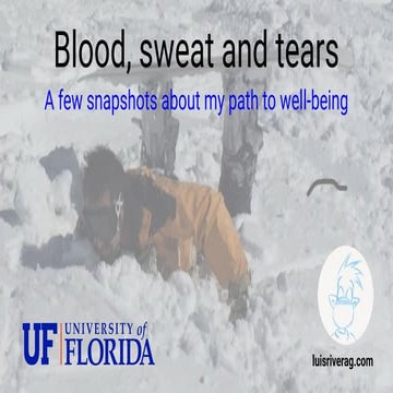 Blood, sweat and tears