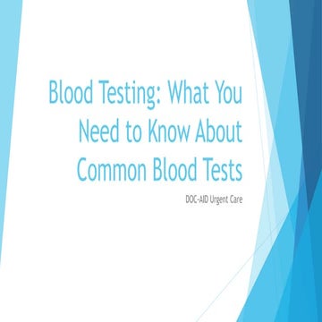 Blood Testing: What You Need to Know About Common Blood Tests