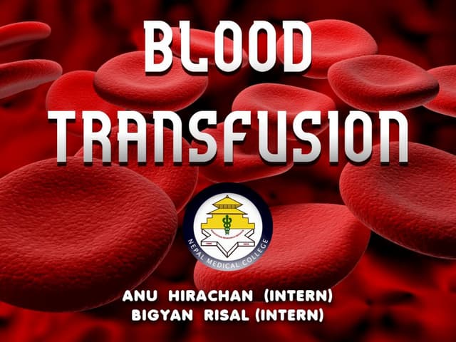 Blood transfusion