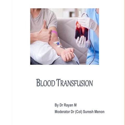 Blood transfusion in OMFS