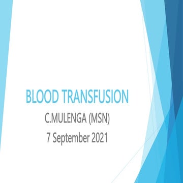 Blood Transfusion 2020 Pptx