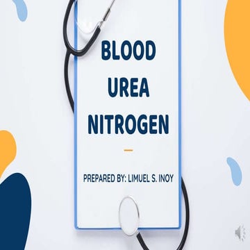 Blood urea nitrogen