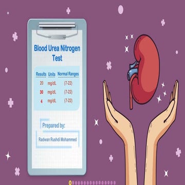 Blood Urea Nitrogen Test | PPT