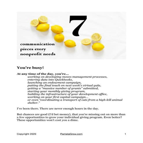 7 Communication Pieces Every Nonprofit Needs