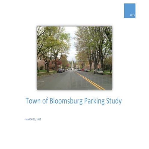 Bloomsburg Parking Study