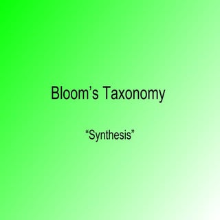 Bloom’S Taxonomy.Ppt 2