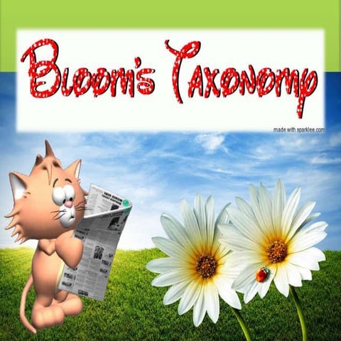 Bloom’s Taxonomy (complete)