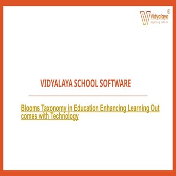 Blooms Taxonomy in Education Enhancing Learning Outcomes with ...