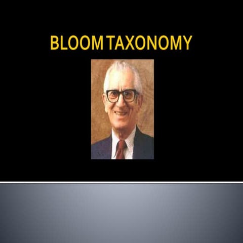 Bloom taxonomy revised