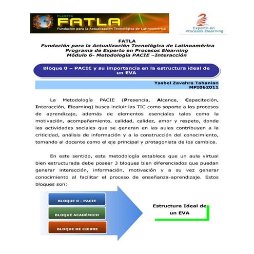 Bloque 0 pacie Ysabel Zavahra