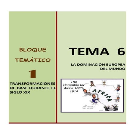 Bloque 1. tema 6 la dominación europea del mundo