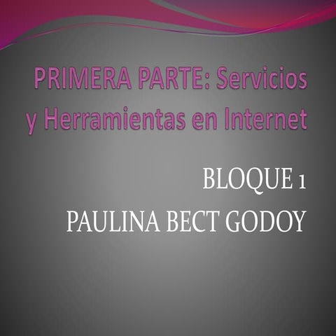 Servicios y Herramientas de Internet